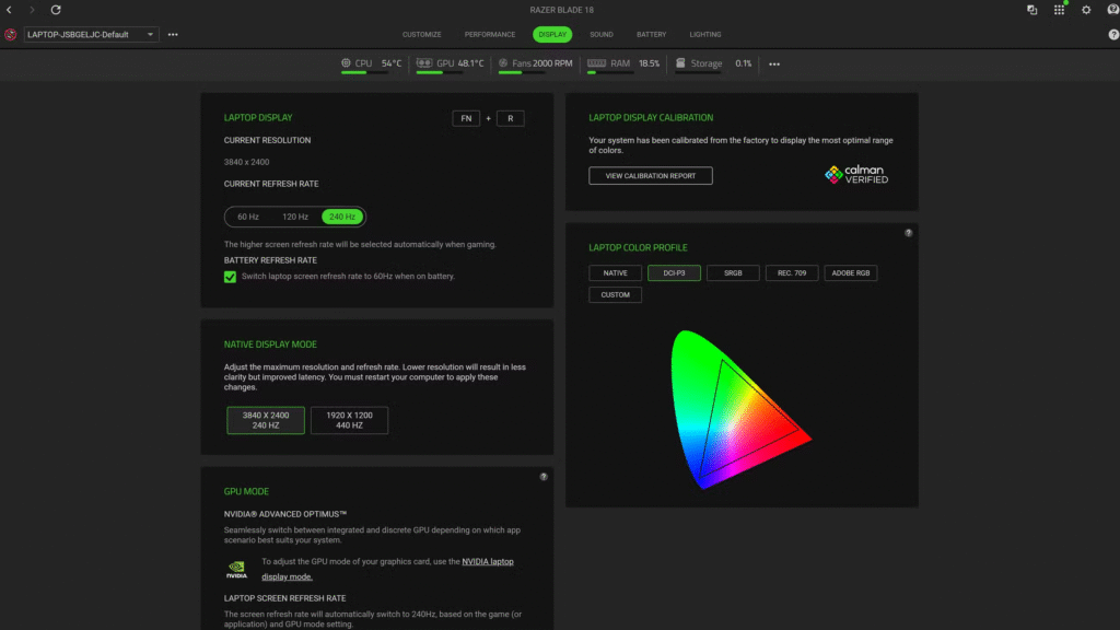 razer blade 18 gaming laptop